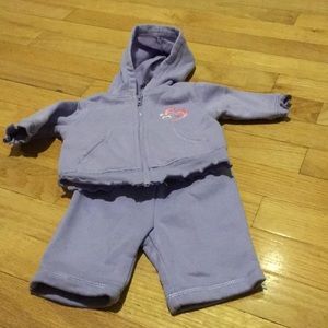Girl’s Purple Sweatsuit